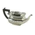 A rectangular half reeded silver Teapot, with ebonised handle, Birmingham 1913, 572 grams. (1)... 