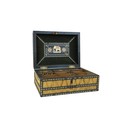 An attractive early 19th Century quill and ivory inlaid Curiosity Box, the hinged top opening to rev... 
