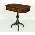 A rare and important small early 19th Century Irish mahogany Occasional Table, the wide crossbanded ... 