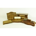 A very fine tooled gilt leather Writing Set, by Aspreys of London, consisting of shaped Letter Box, ... 