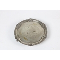 An Irish Georgian silver Card Tray, with shell decoration and gadroon edge, by Charles Townsend, Dub... 