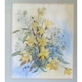 Anne Blayney- 20th CenturyWatercolour, ''Spring Flowers,'' signed and inscribed, 21'' x 18'' (53cms ... 