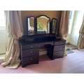 WITHDRAWN.....A modern lacquered wooden Dressing Table, with swing frame mirrors and an arrangement ... 
