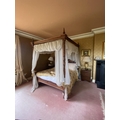 WITHDRAWN ...A fine large four part Canopy Bed, 6' (183cms), the moulded cornice with spear head fin... 
