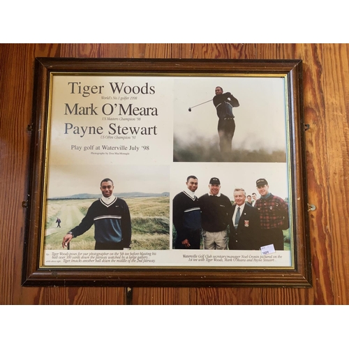 611 - Golf Memorabilia:  A collection of framed Items of various Pro Am and other events, including a Limi... 