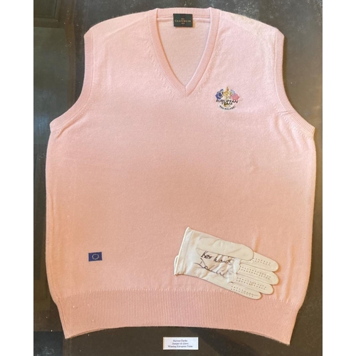 613 - Ryder Cup Glory at The Belfry An Official Team Jumper by Glenmuir (size XXL), and signed Glove owned... 