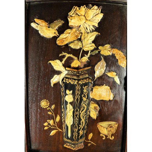 360 - A Japanese carved and lacquered Shodhana Cabinet, Meji period, the pediment carved with two Phoenix ... 