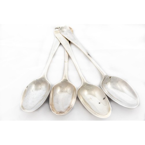 748 - An early George III silver shell back Table Spoon, London c. 1760, and another similar, and a pair o... 