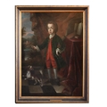 Attributed to John Lewis (fl 1745-60) Portrait of William St. Lawrence, son of William, 14th Baron H... 