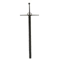The Great Sword of Howth An early antique steel two hand Sword, with round pommel on a 21