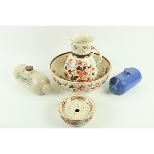 117 - A large collection of miscellaneous Toilet ware, comprising 10 basins, 4 ewers, 3 chamber pots,... 