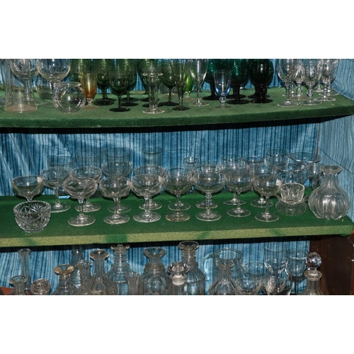 131 - A very large collection of miscellaneous Domestic and Collectable Glass, including wines, ports, she... 