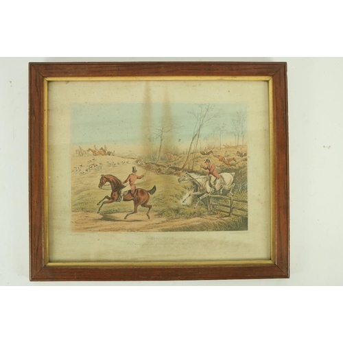 157 - After Henry Alken A set of 4 coloured Hunting Engravings by R.G. Reeve, 15