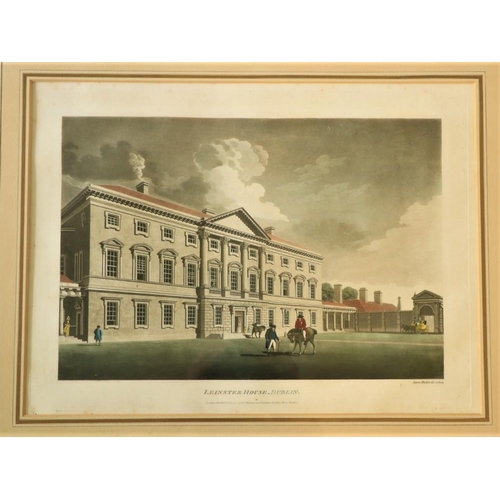 224 - James Malton (1761 - 1803) A set of 6 original hand coloured Views of Dublin to include:* Barracks, ... 