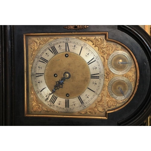 401 - A good quality and attractive Victorian Bracket Clock, the arched top with brass finials, over a gla... 