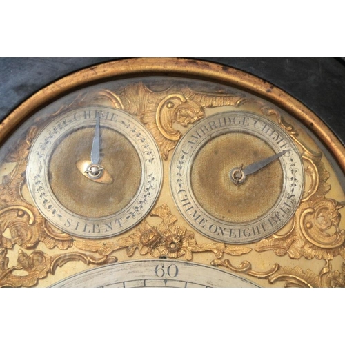 401 - A good quality and attractive Victorian Bracket Clock, the arched top with brass finials, over a gla... 