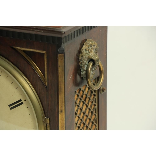 533 - A fine Regency period rosewood cased and brass mounted Bracket Clock, by 