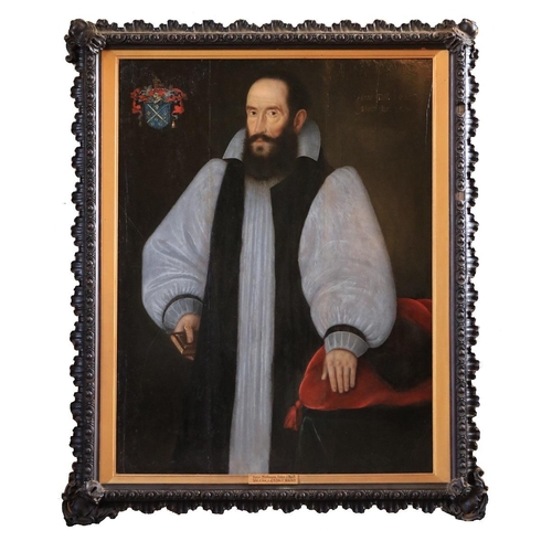 544 - Early 17th Century Netherlandish SchoolGeorge Montgomery Bishop of Meath oils on panel  1611, 45