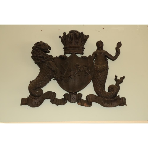 572 - A fine large late 18th Century carved oak Armorial, that of the Earls of Howth, crested with an Earl... 