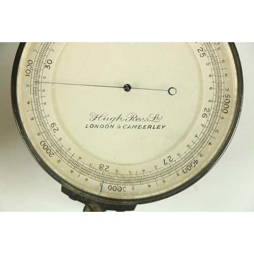 872 - A good quality circular brass cased Surveyors Aneroid Barometer, by Short & Mason, Hatton Garden... 