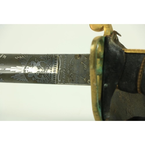 930 - An 1822 pattern Infantry Officer's Sword, Second Half of the 19th Century, the single edge fuller bl... 