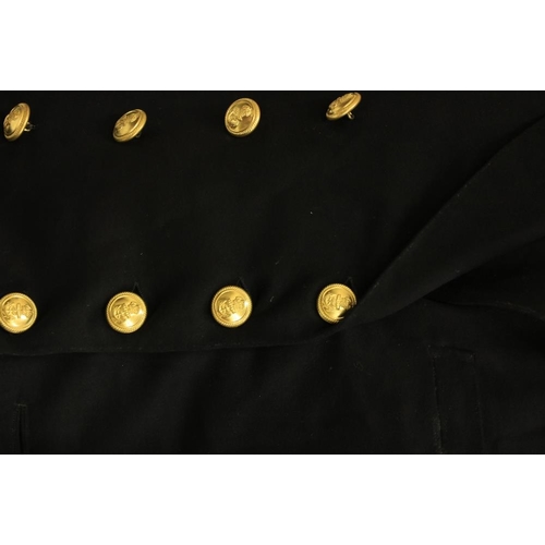 938 - A Royal Navy Officer's Cape, with brass buttons, a Royal Navy Jacket and a matching Waistcoat, and a... 