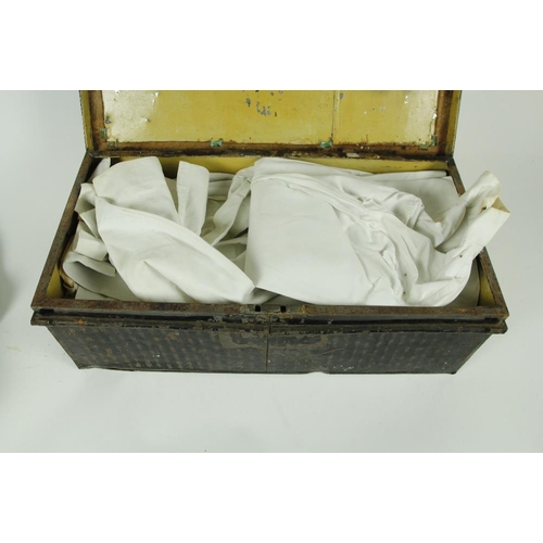 949 - Viscount St. Lawrence Six white Royal Navy Breeches, and six white Royal Navy Jackets, in metal case... 