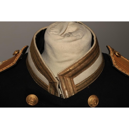 951 - A Royal Navy part Officer's Dress Uniform, Commander J.C. Gaisford-St. Lawrence, comprising fine pai... 