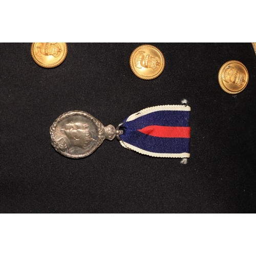 951 - A Royal Navy part Officer's Dress Uniform, Commander J.C. Gaisford-St. Lawrence, comprising fine pai... 