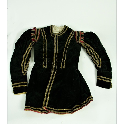 967 - An 18th Century pink quilted velvet Gentleman's Waistcoat, with metal wire borders and buttons and a... 