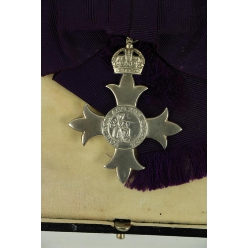 877 - Member of the British EmpireMedal:   An M.B.E. awarded to Mrs. Bertha Gaisford-St. Lawrence (nee Rid... 