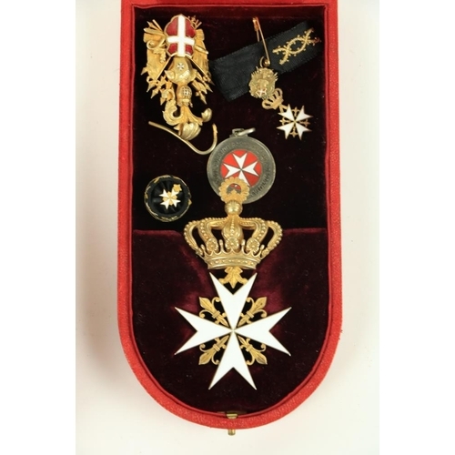 889 - The Knights of Malta An important cased Presentation to Thomas J.E. Gaisford-St. Lawrence, Knight of... 