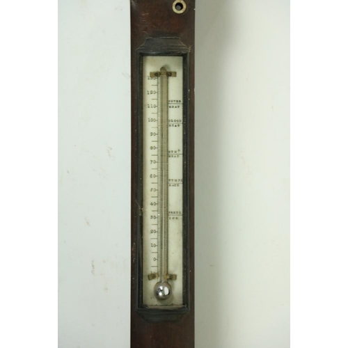 175 - A William IV bow fronted Marine Barometer, by Watkins, Charing Cross, London, 37