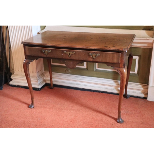 328 - A mid-18th Century Irish red walnut Side Table, c. 1760, the moulded rectangular top with rounded fr... 