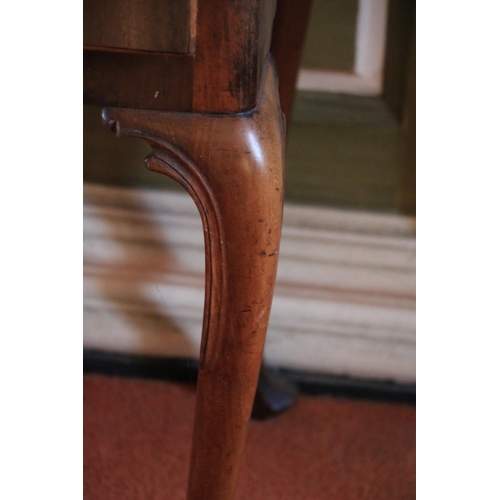 328 - A mid-18th Century Irish red walnut Side Table, c. 1760, the moulded rectangular top with rounded fr... 