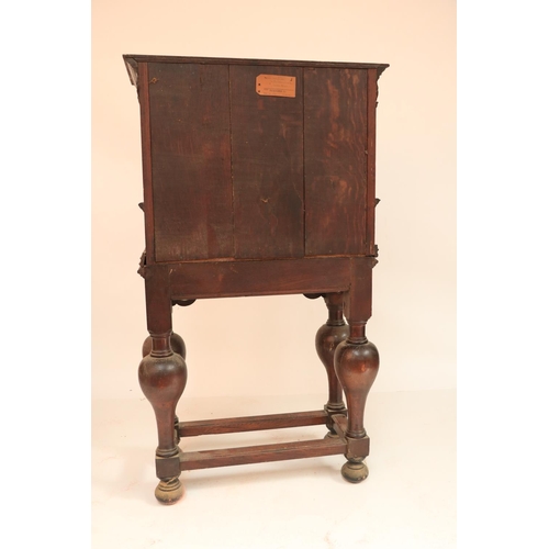 566 - An attractive 19th Century heavily carved Cupboard on Stand, in the Renaissance style, with double i... 