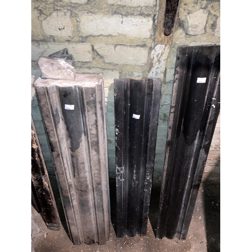 620 - A large quantity of miscellaneous marble stone and slate Fireplace Sections, probably three dismantl... 