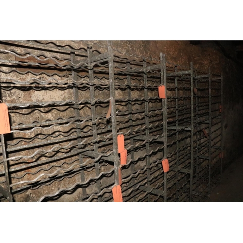 590 - A set of 5 multi-tiered double sided Port or Wine Racks, together with two others damaged, sold as a... 