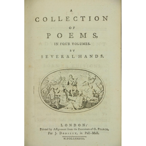 102 - Pearch (G.)  A Collection of Poems, in four volumes, by Several Hands, Supplement to Mr. Dodsleys Co... 