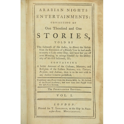 108 - Morell (Sir Chas.) The Tales of the Genii: or, The Delightful Lessons of Horam, The Son of Asmar, 2 ... 