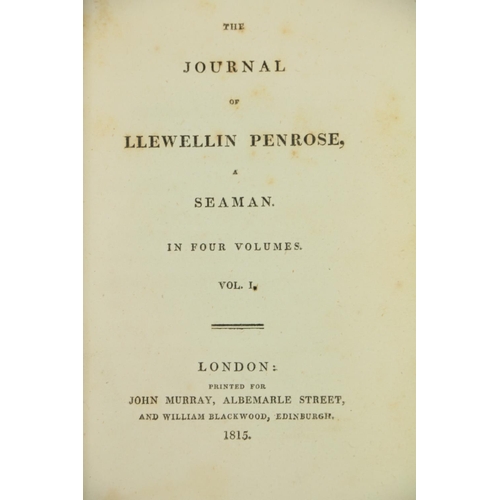 112 - First Novel Written in America Penrose - [Williams (Wm)] The Journal of Llewellin Penrose, A Seaman,... 