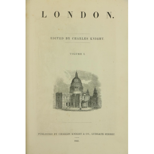 113 - Knight (Chas.)ed. London, 6 vols. sm. folio London 1841 - 1844. Illus. thro.-out, cont. hf. calf pro... 