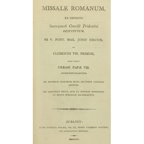 115 - Binding:   Missale Romanum, Ex Decreto Sacrosanti Concilii Tridentini Restitutum,.. Nunc denuo Urban... 