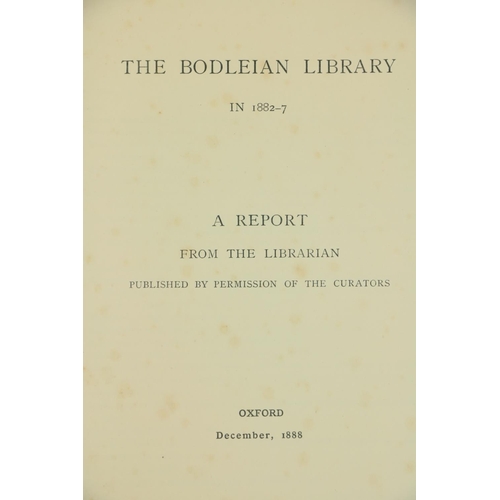 118 - Bibliography:  Coxe (H.O.) Catalogue of Manuscripts in the Library of All-Souls College, lg. 4to Oxf... 