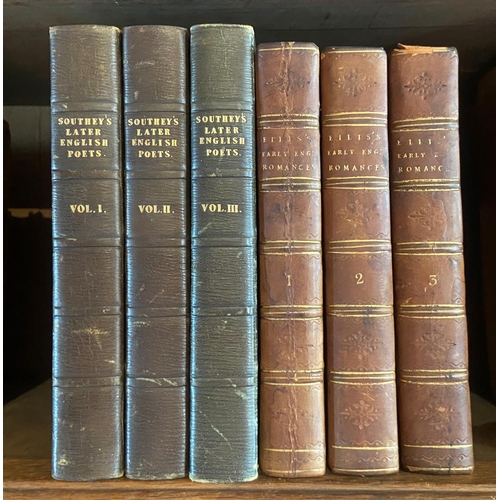 61 - Southey (Robert) Specimens of the Later English Poets, with Preliminary Notices; 3 vols. L. (for Lon... 