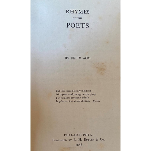 65 - American Poetry, etc: Poe (Edgar Allan) Poetical Works, 12mo L. 185. Ed. by James Hannay, illus. etc... 