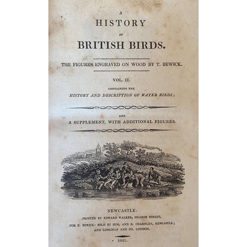 71 - With Original Woodcuts by Bewick Bewick (T.)engd. A History of British Birds, 2 vols. 8vo Newcastle ... 