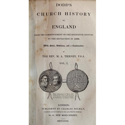 78 - Bindings:   The Correspondence and Diary of Philip Doddridge, D.D., 5 vols. L. 1820. Full catspaw ca... 