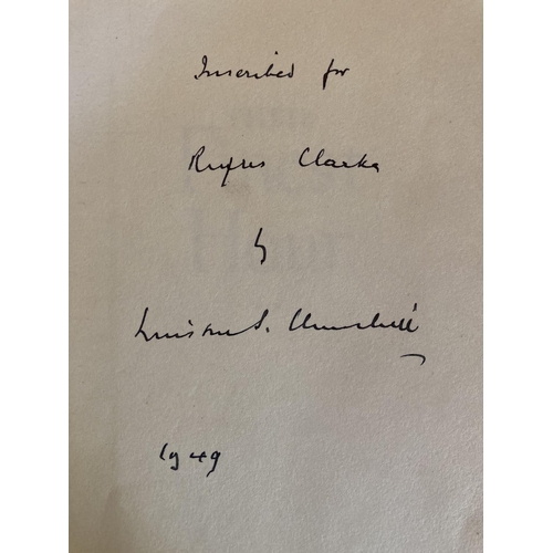 79 - Signed by the Author Churchill (Winston S.) Their Finest Hour, Second World War, Vol. II only, roy 8... 