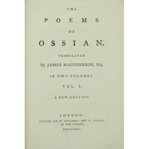 94 - Adolphus (J.) The History of England, 3 vols. 8vo L. 1810, full mor.; Macpherson (James) The Poems o... 